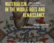 Conference: Materialism in the Middle Ages and Renaissance