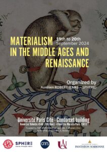 Conference: Materialism in the Middle Ages and Renaissance